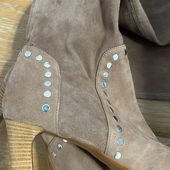 Aquatalia Stilleto heels Elegant Tan Knee-High Women's Boots size 8.5 New no box - Picture 6 of 13